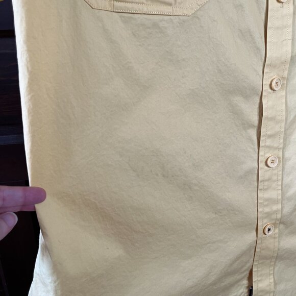 Artful Dodger Rebel Rockers Embroidered Men's Shirt Size 3XL Yellow Short Sleeve - Picture 8 of 10